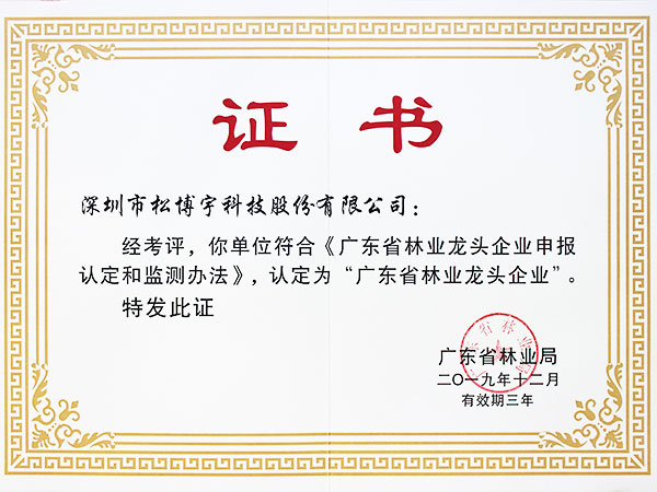 實(shí)木指接板廠家松博宇-林業(yè)龍頭企業(yè)證書